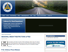 Tablet Screenshot of calhouncountyroads.com